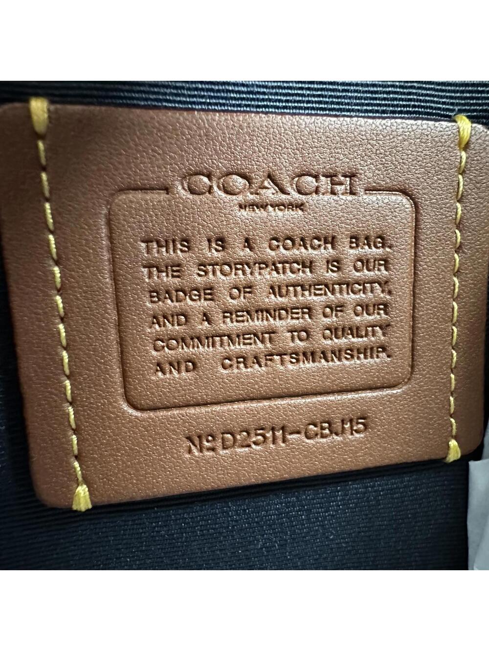 Coach Mini Rowan Crossbody Bag With Charms Pebbled Leather/Silver/Ice Blue NEW - Picture 3 of 8